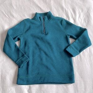 Old Navy Teal Quarter Zip Fleece Size 8